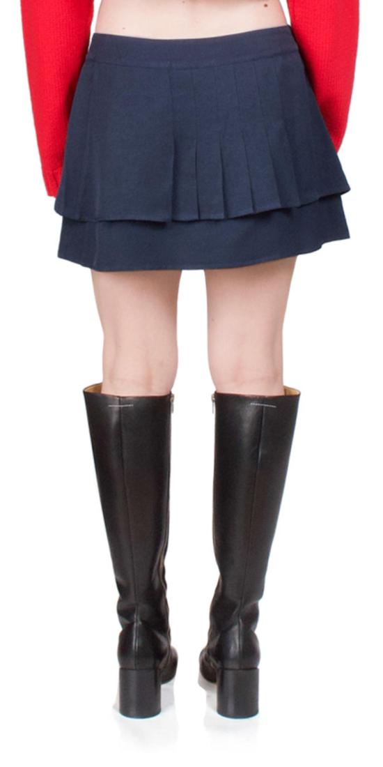  차오 루시아 숏 스커트 Ciao Lucia 오스카 트윌 미니 스커트 네이비 - CIAO LUCIA