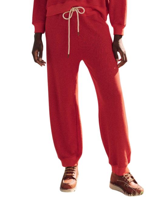  더 그레이트 크롭 팬츠 . 랜턴 팬츠 핫 레드 오버다이드 스트라이프