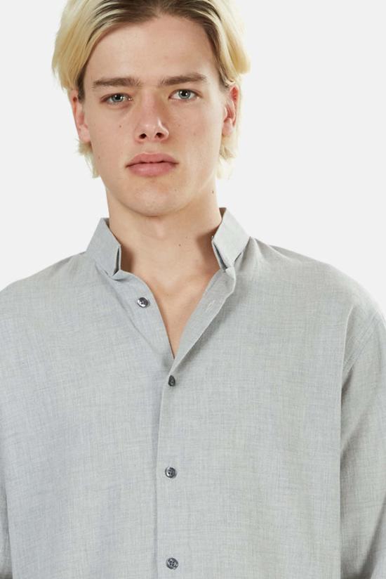  Blue&Cream 긴팔 셔츠 블루&크림 디올 버튼 다운 그레이 - BLUE&CREAM