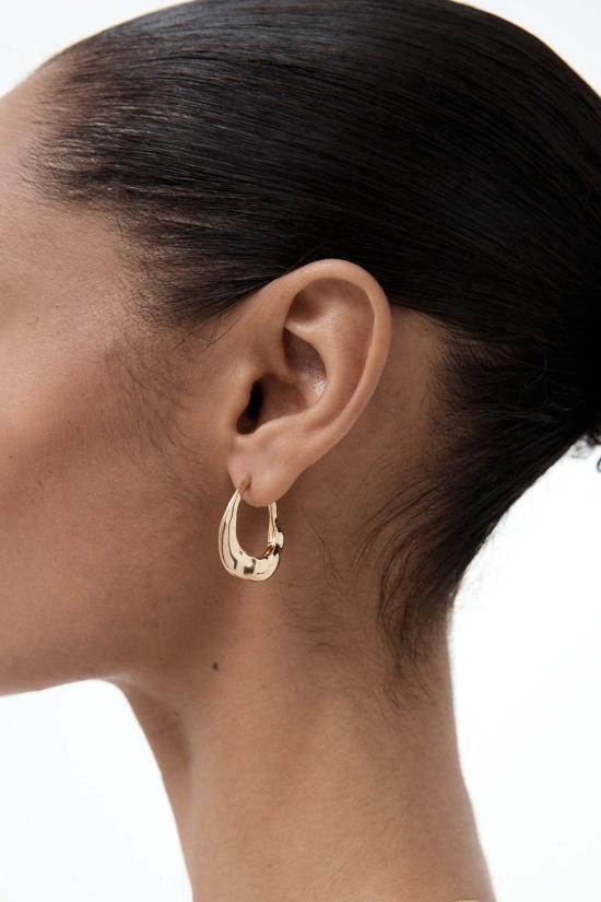  니나 고든 이어링 Nina Gordon 미디엄 Dajia 후프 골드