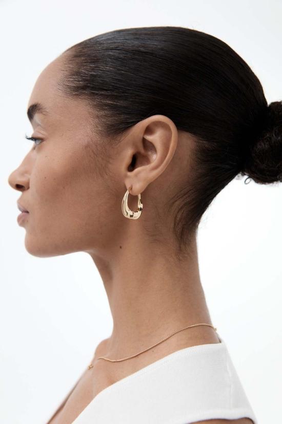  니나 고든 이어링 Nina Gordon 미디엄 Dajia 후프 골드 - NINA GORDON
