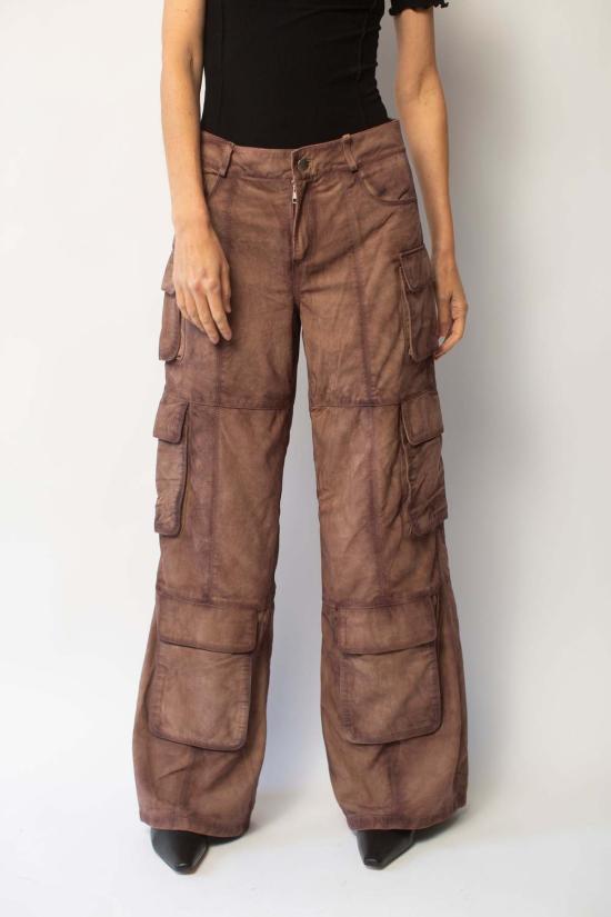  DEADWOOD 스트레이트 팬츠 데드우드 프로스 스웨이드 팬츠 브라운 - OTHER BRANDS