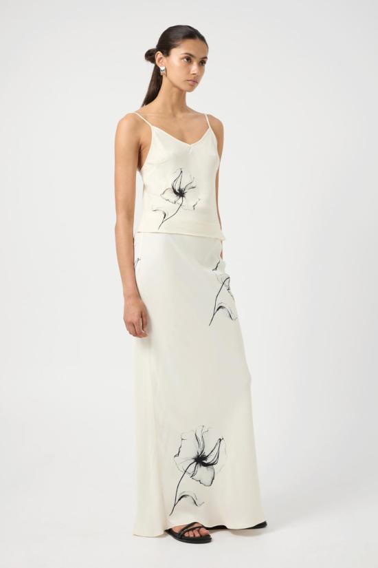  Third Form 롱 스커트 3학년 드림 스테이트 바이어스 맥시 스커트 플로럴 - OTHER BRANDS