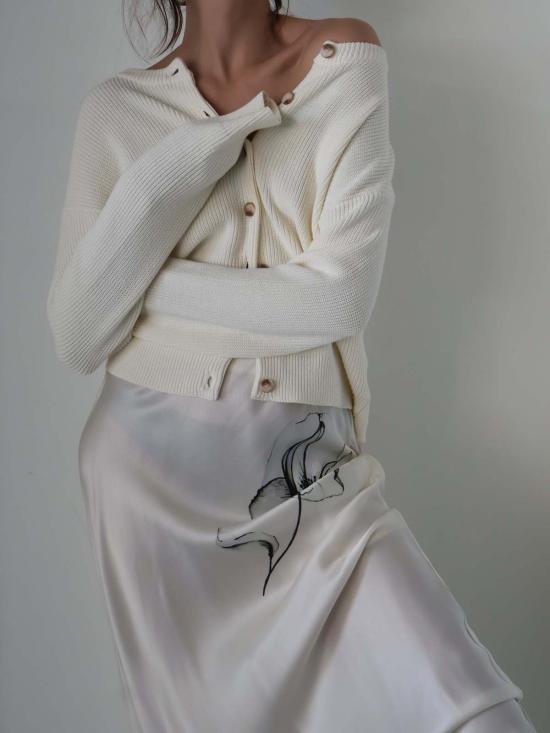  Third Form 롱 스커트 3학년 드림 스테이트 바이어스 맥시 스커트 플로럴 - OTHER BRANDS