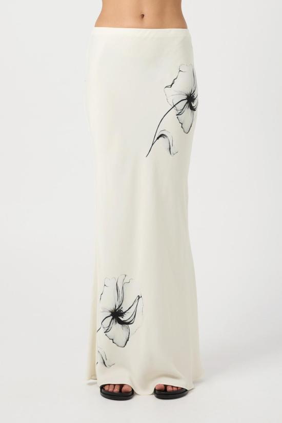  Third Form 롱 스커트 3학년 드림 스테이트 바이어스 맥시 스커트 플로럴