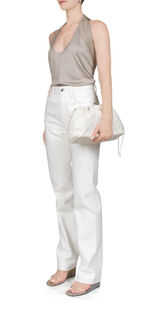  에이골디 데님 팬츠 Agolde 재활용 가죽 90년대 핀치 허리 레이스 - AGOLDE