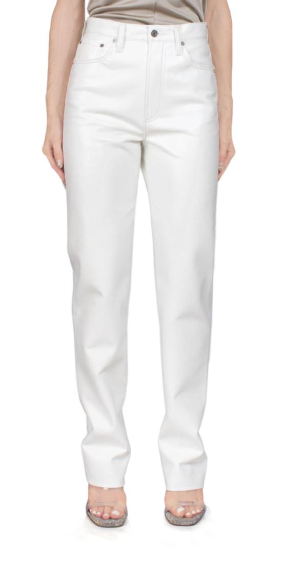  에이골디 데님 팬츠 Agolde 재활용 가죽 90년대 핀치 허리 레이스