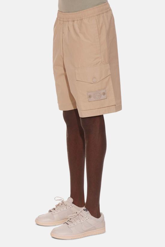  스톤 아일랜드 숏팬츠 스톤아일랜드 고스트피스 오벤타일 버뮤다 쇼츠 카키 - STONE ISLAND