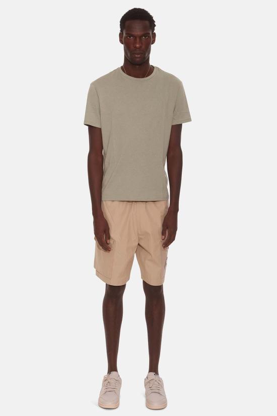  스톤 아일랜드 숏팬츠 스톤아일랜드 고스트피스 오벤타일 버뮤다 쇼츠 카키 - STONE ISLAND