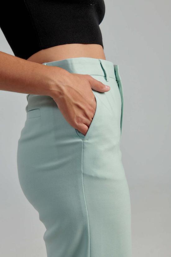  로데브예 크롭 팬츠 Rodebjer Emilou 팬츠 오션 민트 - RODEBJER