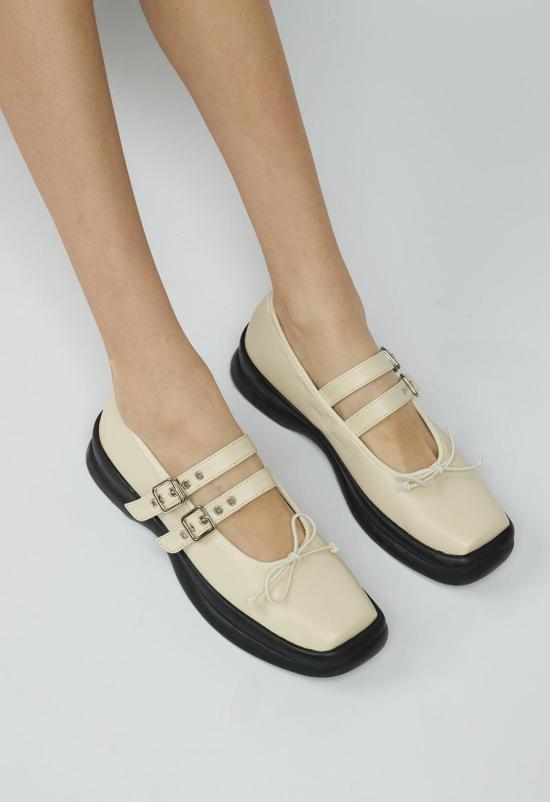  더 엔케이씨 스토어 뮬/슬리퍼 Nkc 파포스 플랫 크림