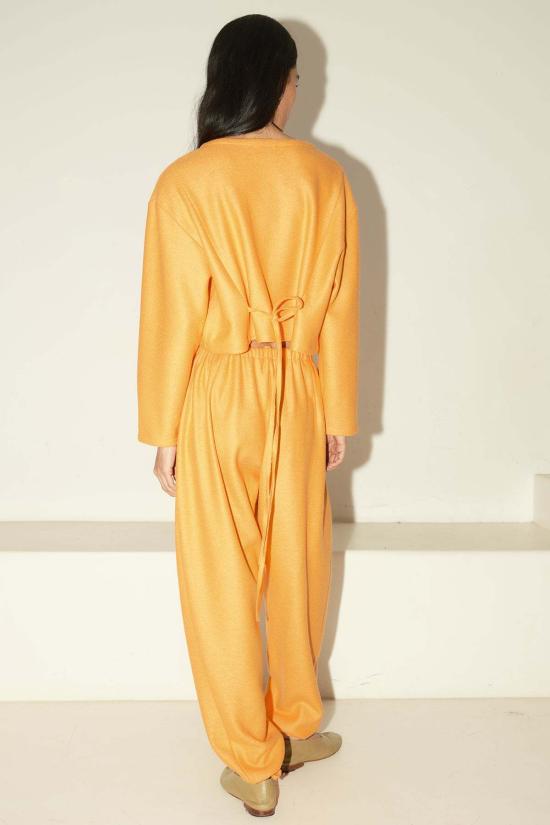  다두라 자켓 다투라 보일드 울 페이즈 탑 재킷 탠저린 - DATURA