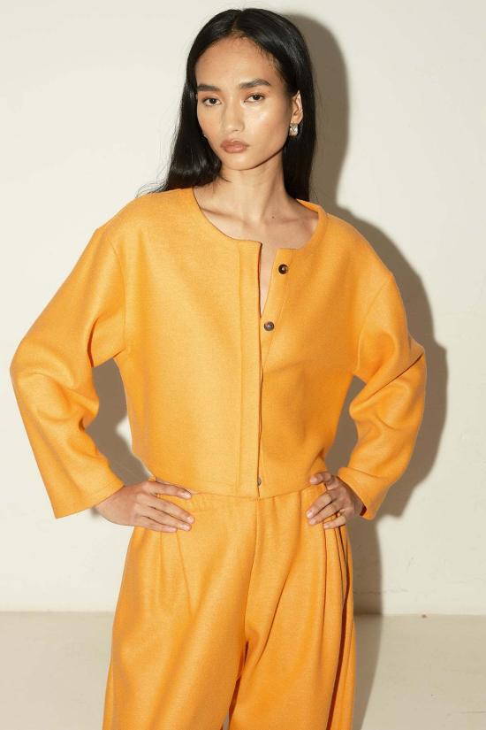  다두라 자켓 다투라 보일드 울 페이즈 탑 재킷 탠저린