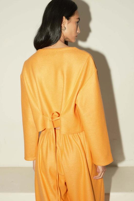  다두라 자켓 다투라 보일드 울 페이즈 탑 재킷 탠저린 - DATURA