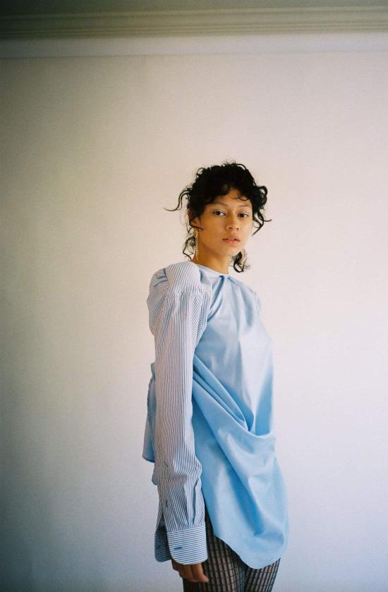  Jordan Dalah Studio 블라우스 윈드스웹트 탑 라이트 블루 - OTHER BRANDS