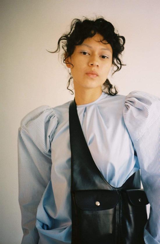  Jordan Dalah Studio 블라우스 윈드스웹트 탑 라이트 블루 - OTHER BRANDS