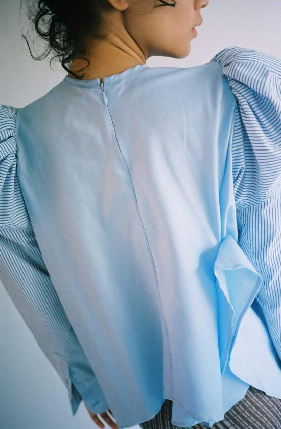  Jordan Dalah Studio 블라우스 윈드스웹트 탑 라이트 블루 - OTHER BRANDS