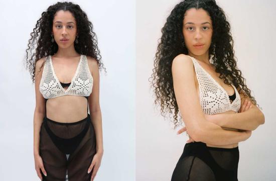  브베자 브라 베브자 지르키 크로셰 브랄렛 화이트 - BEVZA