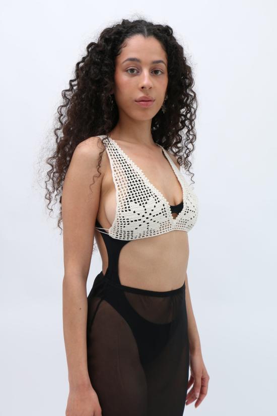  브베자 브라 베브자 지르키 크로셰 브랄렛 화이트 - BEVZA