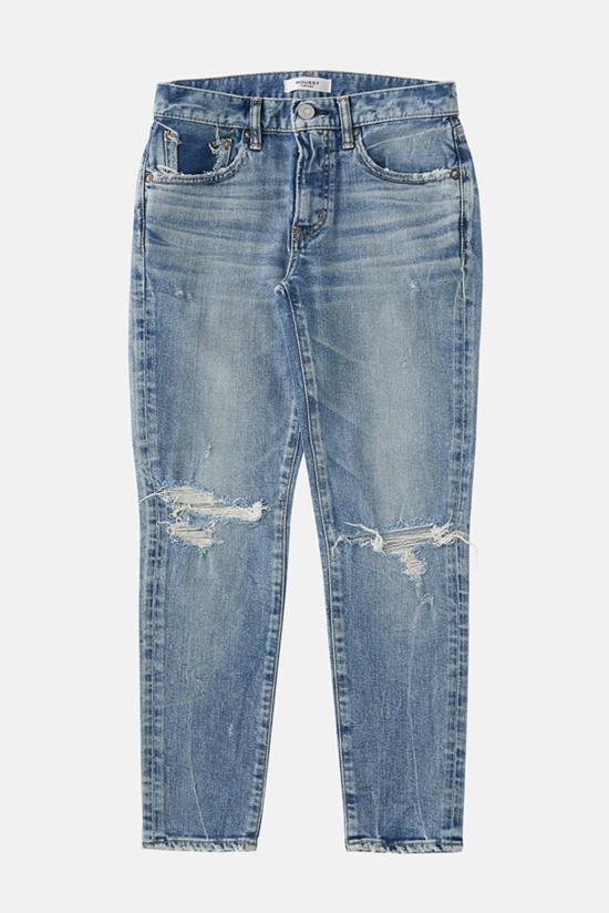  마우지 데님 팬츠 무시 빌링스 스키니 진 블루