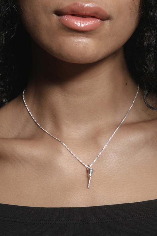  울프 시러스 목걸이/팬던트 울프 서커스 로즈 챠밍 네크리스 실버 - WOLF CIRUS