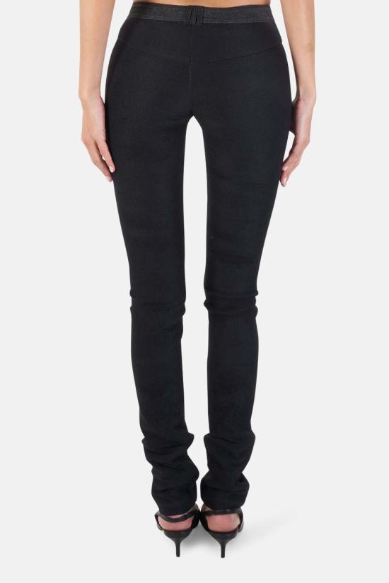  알렉산더 왕 스트레이트 팬츠 앞지퍼 레이스 데님 바이커 팬츠 블랙 - ALEXANDER WANG