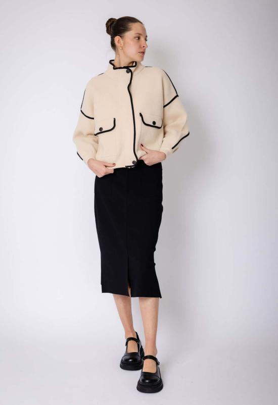  더 엔케이씨 스토어 미디 스커트 Nkc 테일러드 스커트 블랙 - THE NKC STORE