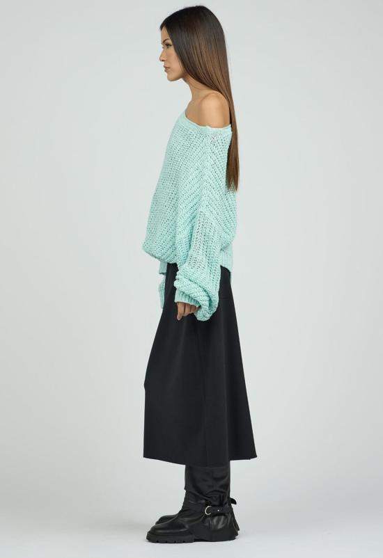  더 엔케이씨 스토어 미디 스커트 Nkc 테일러드 스커트 블랙 - THE NKC STORE