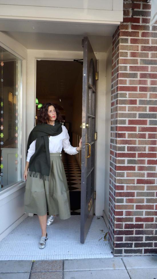  시빌 알케미 머플러/스카프 Civil Alchemy 브러시드 캐시미어 스카프 올리브 - CIVIL ALCHEMY