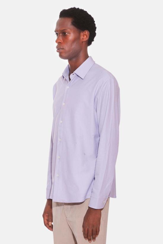  Blue&Cream 긴팔 셔츠 블루&크림 드레 피케 버튼업  옅은 라벤더 - BLUE&CREAM