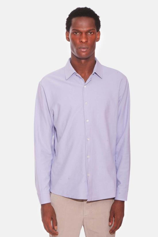  Blue&Cream 긴팔 셔츠 블루&크림 드레 피케 버튼업  옅은 라벤더