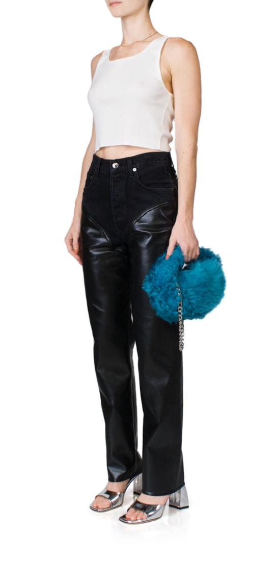  에태르네 민소매 티셔츠 에테르네 크롭드 스쿠프넥 탱크 아이보리 - ETERNE