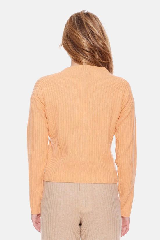  더 타일 클럽 가디건 타일 클럽 비아트리스 리브 카디건 파파야 - THE TILE CLUB