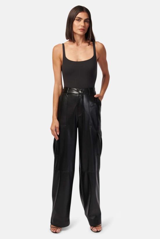 카미 뉴욕 스트레이트 팬츠 F23 P08 BLACK - CAMI NYC