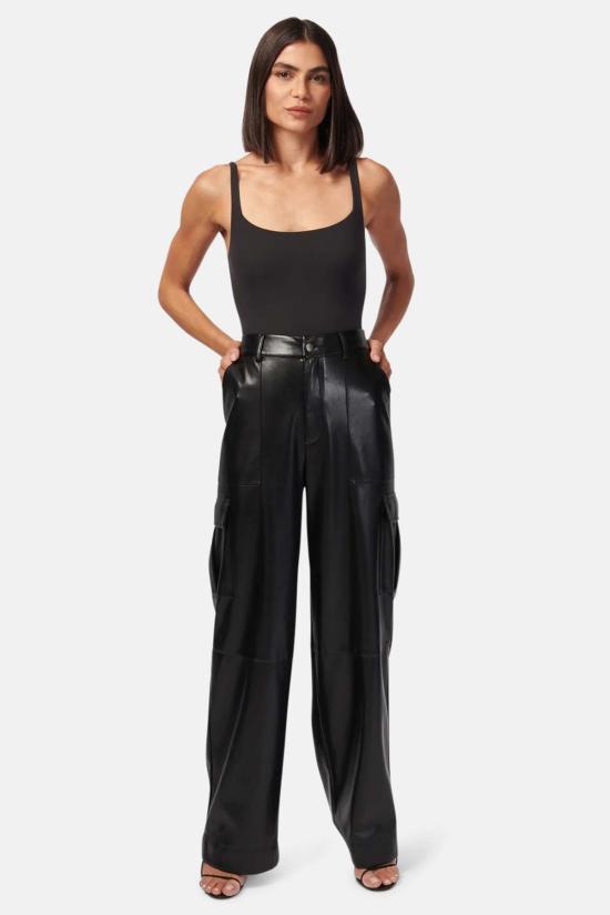  카미 뉴욕 스트레이트 팬츠 F23 P08 BLACK - CAMI NYC