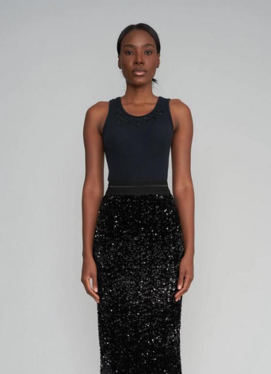  Le Superbe 민소매 티셔츠 그래미 트로피 탱크 블랙