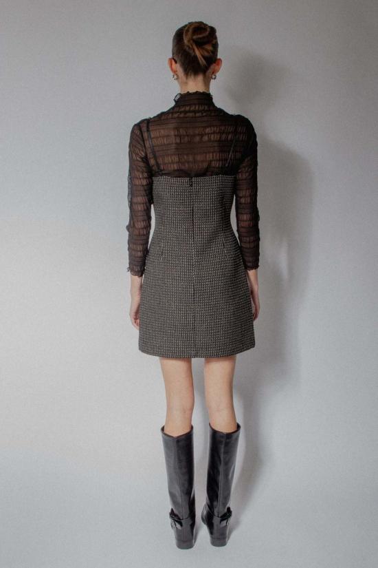  더 엔케이씨 스토어 숏 원피스 Nkc Sutton 미니 드레스 블랙 다이아몬드 - The NKC Store