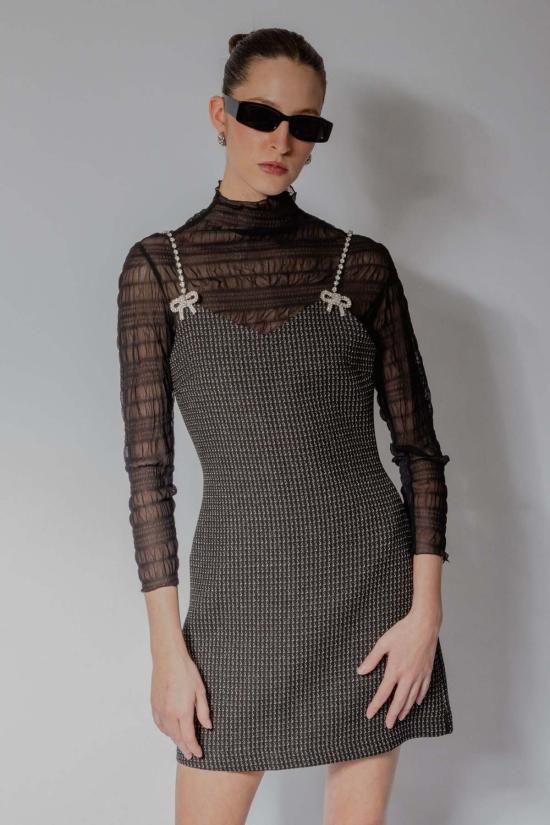  더 엔케이씨 스토어 숏 원피스 Nkc Sutton 미니 드레스 블랙 다이아몬드