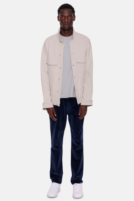  블루&크림 자켓 매드 플리스 트러커 재킷 본 - BLUE&CREAM