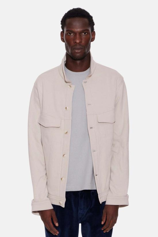  블루&크림 자켓 매드 플리스 트러커 재킷 본