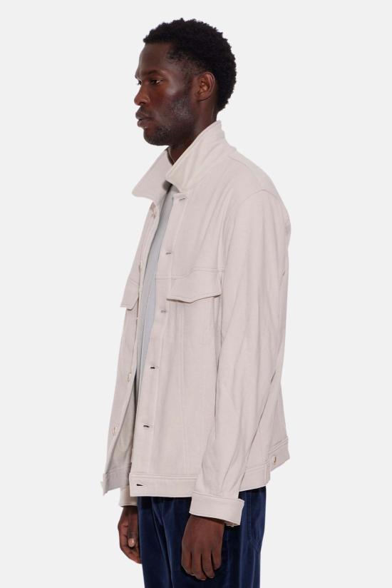  블루&크림 자켓 매드 플리스 트러커 재킷 본 - BLUE&CREAM