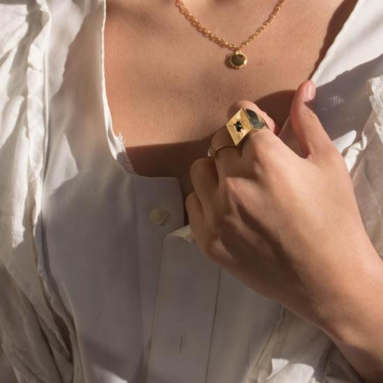  타린 토마스 반지 Tarin Thomas Jordie  로돌라이트 - TARIN THOMAS