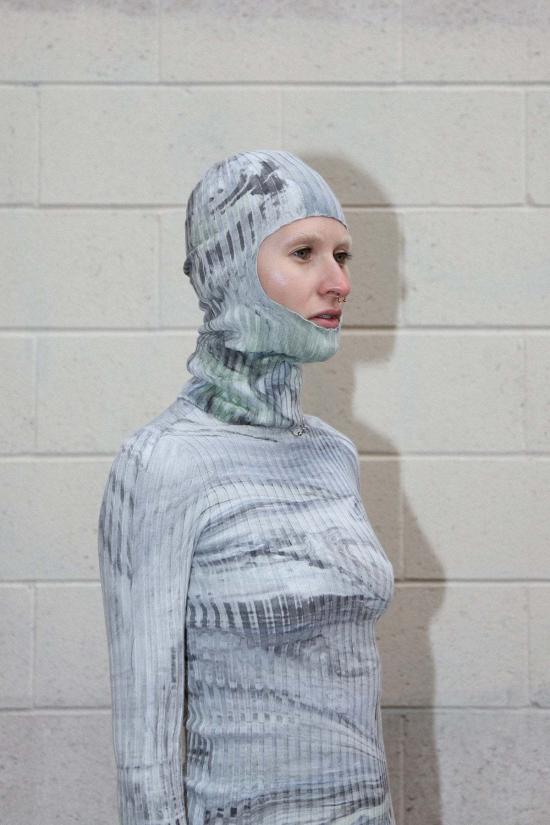  케이코 바라클라바 Giu Giu X Kk Co Nonna 발라클라바 흙 대리석 염료 - KKCO