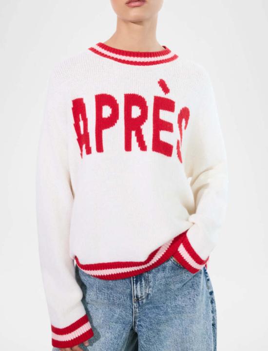  앨리스 앤 올리비아 스웨터 Alice + Olivia Ogden Apres 풀오버 Ecru 멀티 - ALICE & OLIVIA