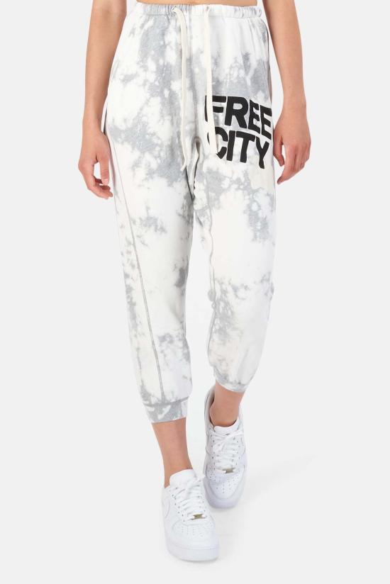  프리시티 스트레이트 팬츠 슈퍼블리치아웃 포켓 스웨트팬츠 화이트 스톰