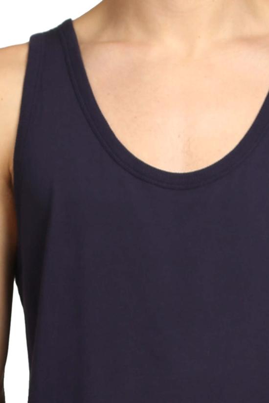  브룸 민소매 티셔츠 V/룸 스무스 탱크 네이비 - V::ROOM
