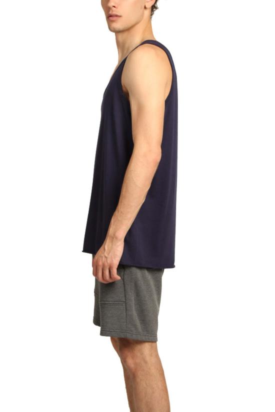  브룸 민소매 티셔츠 V/룸 스무스 탱크 네이비 - V::ROOM