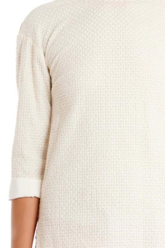  발망 블라우스 피에르  워븐  화이트 - BALMAIN