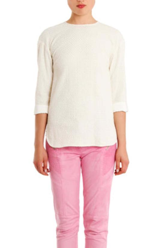  발망 블라우스 피에르  워븐  화이트