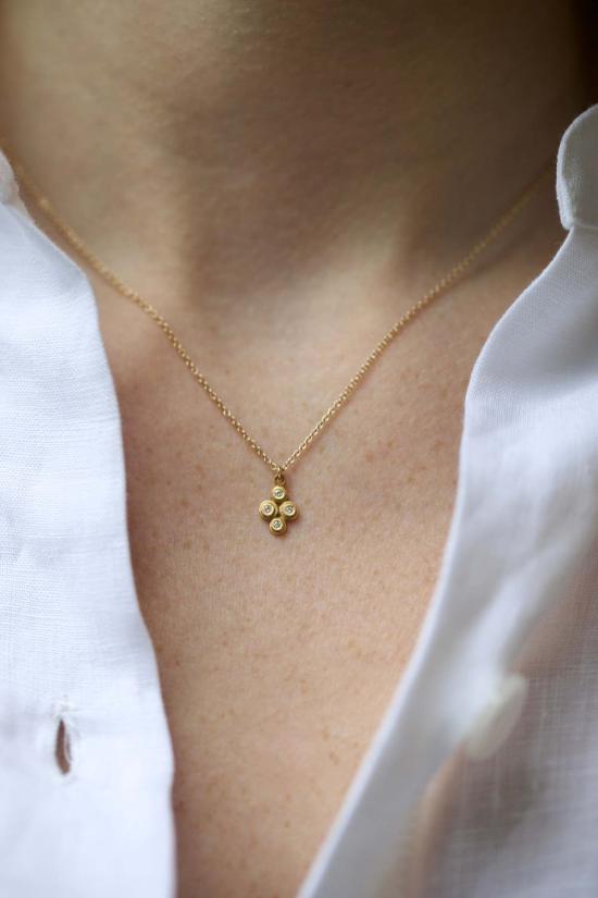  아난다 칼사 주얼리 목걸이/팬던트 디스크 네크리스 골드 멀티